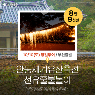 10/10(토) 안동 선유줄불놀이 당일투어
